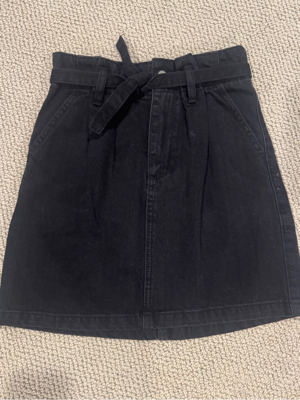 Hollister Black Denim Skirt